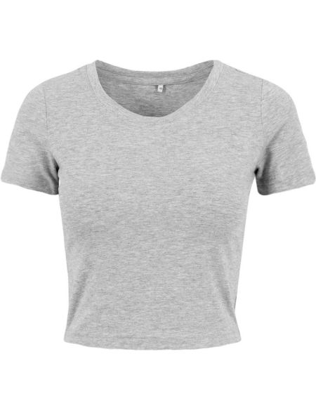 Women's crop top Build your Brand BY042 white