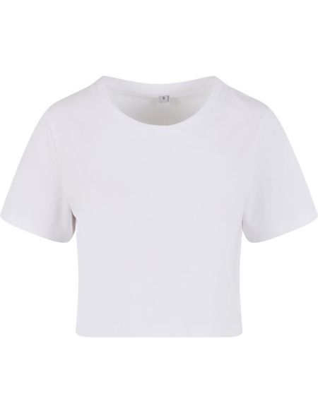 Crop-Top aus Single-Jersey, Mantis M96, weiß