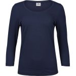 Damen-T-Shirt mit elastischem 3/4-Ärmeln, Modell Tee Jays TJ460, weiß
