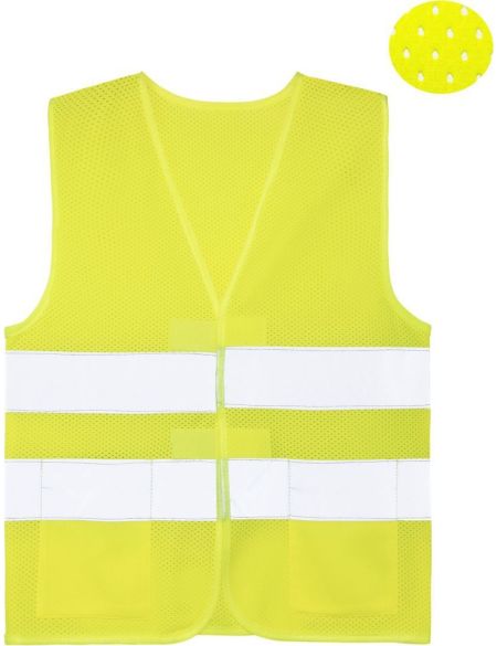 Children's safety mesh vest Korntex KWM Korfu neon green