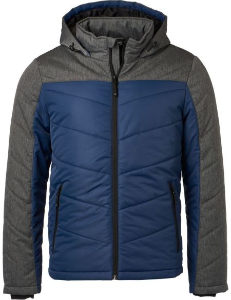 Men's winter jacket Daiber JN1134 black/anthracite melange