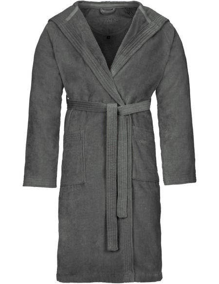 Vossen Texas white hooded bathrobe