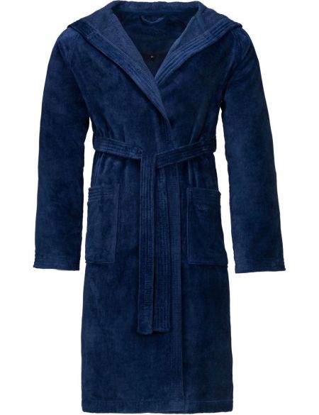 Vossen Texas weißer Kapuzenbademantel