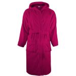 Župan s kapucí The One Towelling Bathrobe hooded magenta