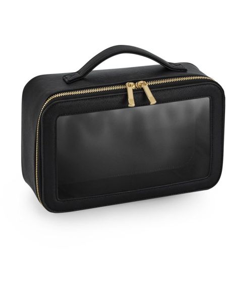 Kulturbeutel mit Sichtfenster BagBase BG764 schwarz
