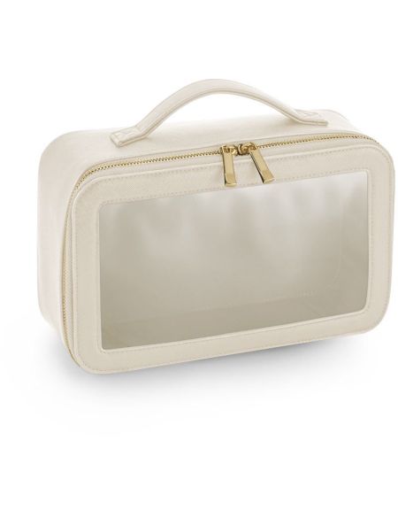 Toiletry bag with window BagBase BG764 black
