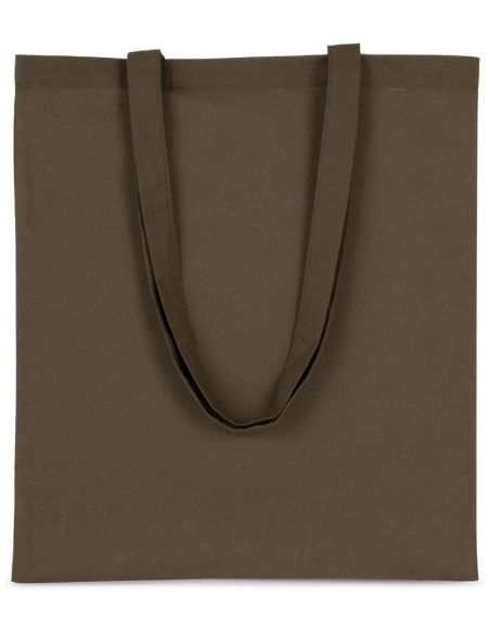Cotton bag with long handle Kimood KI0223 white