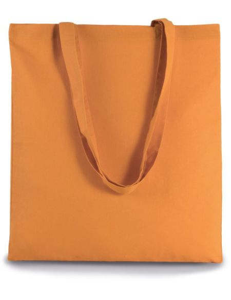 Cotton bag with long handle Kimood KI0223 white