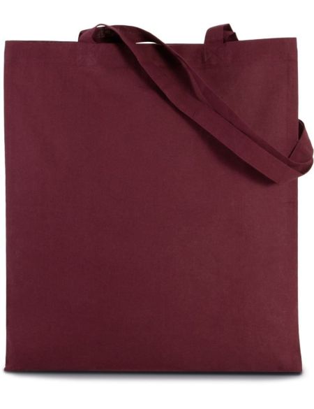 Cotton bag with long handle Kimood KI0223 white
