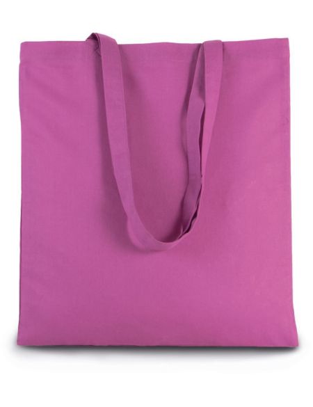 Cotton bag with long handle Kimood KI0223 white