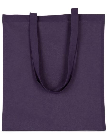 Cotton bag with long handle Kimood KI0223 white