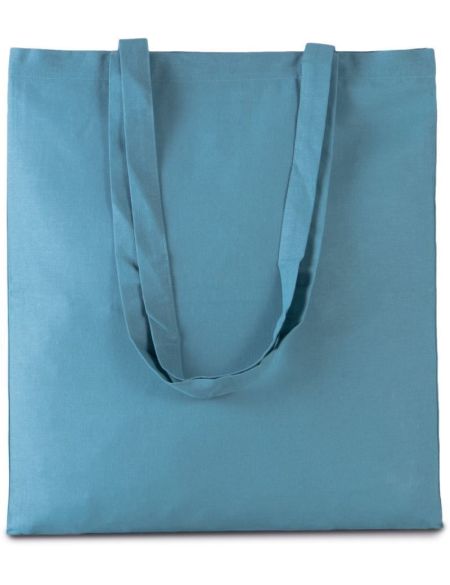 Cotton bag with long handle Kimood KI0223 white