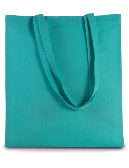 Cotton bag with long handle Kimood KI0223 white