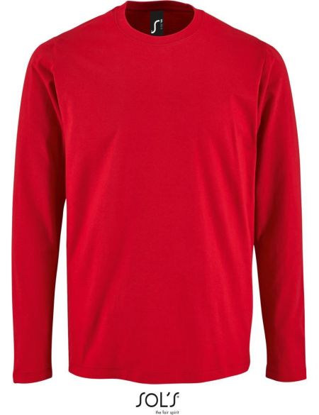Tričko pánské s dlouhým rukávem Sols Imperial LSL Men white 3XL 4XL