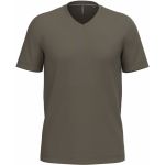 Kariban K357 weißes Herren-T-Shirt mit V-Ausschnitt