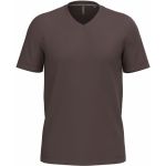 Tričko pánské s výstřihem do V Kariban K357 chocolate 3XL 4XL