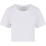 Crop top dámský New Morning Studios NM006 white XXL - 5XL
