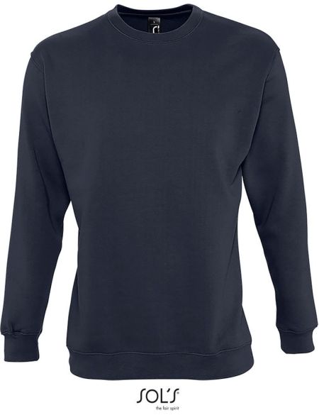 Mikina unisex Sols New Supreme black 3XL - 5XL