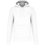 Men's ecological sweatshirt with hood Kariban K4027 white
