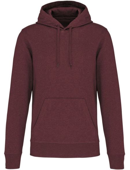 Men's ecological sweatshirt with hood Kariban K4027 white