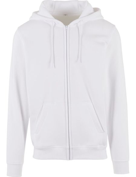 Build your Brand BY012 white heavy cotton hoodie