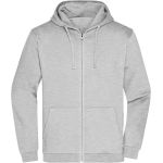 Mikina pánská s kapucí Daiber JN756 grey heather 4XL-5XL