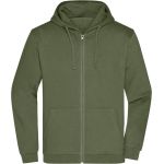 Mikina pánská s kapucí Daiber JN756 olive 4XL-5XL
