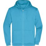 Mikina pánská s kapucí Daiber JN756 turquoise 4XL-5XL