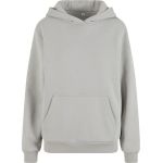 Mikina dámská oversize s kapucí Fluffy Build your Brand light asphalt