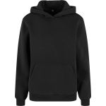 Mikina dámská oversize s kapucí Fluffy Build your Brand black 2XL-5XL