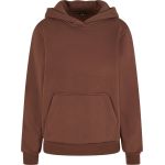 Women's oversized sweatshirt with a hood Fluffy Build your Brand white