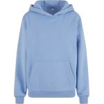 Women's oversized sweatshirt with a hood Fluffy Build your Brand white