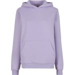 Mikina dámská oversize s kapucí Fluffy Build your Brand lilac 2XL-5XL