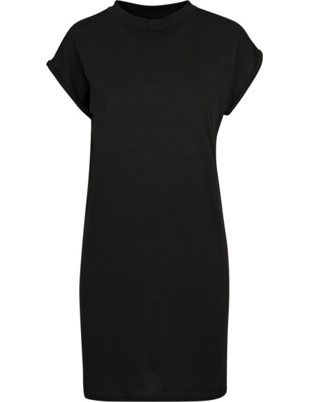 T-shirt dress with stand-up collar Build your Brand BY101 black