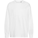 Oversized organic long-sleeved T-shirt Neutral T60050 white