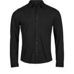Long-sleeved piqué shirt Luxury Stretch Tee Jays TJ1416 black