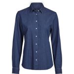 Women's long-sleeved denim shirt Tee Jays TJ4005 black denim
