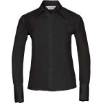 Damen-Langarmshirt Russell Athletic 956F, bügelfrei, weiß