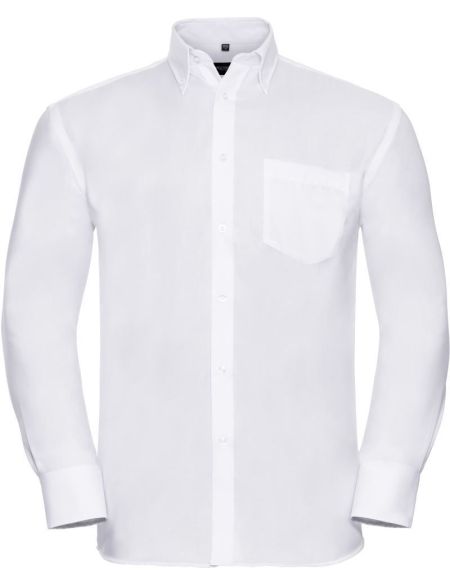 Men's non-iron long sleeve shirt Russell Athletic 956M white