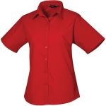 Košile dámská popelínová Easy Care Premier PR302 red