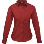 Košile dámská popelínová Easy Care Premier PR300 burgundy