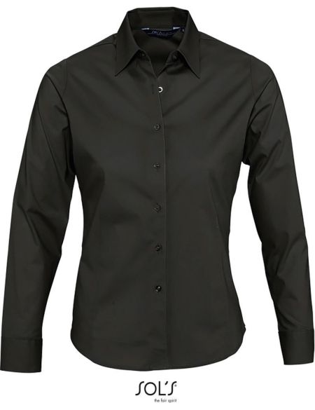 Women's elastic shirt Easy Care Sols Eden white