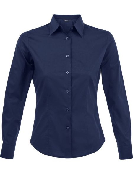 Damen-Elastikshirt Easy Care Sols Eden weiß