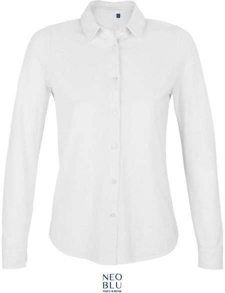 Women's piqué shirt Neoblu Basile Women optic white