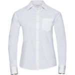 Košile dámská popelínová Easy Care dl. rukáv Russell Athletic 936F white