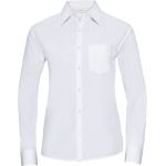 Women's poplin shirt Easy Care long sleeve Russell Athletic 934F white