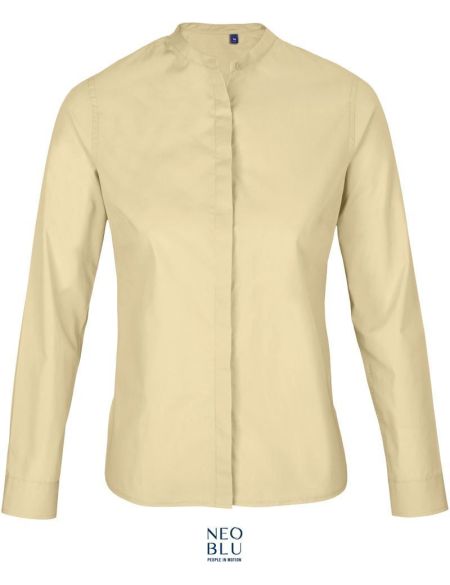 Women's poplin long sleeve shirt Neoblu Bart Women white