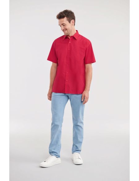 Russell Athletic Easy Care Poplin Shirt 935M white