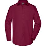 Slim fit poplin shirt with long sleeves Daiber JN1372 white