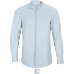 Košile popelínová s mao límcem Neo Blu Bart Men soft blue